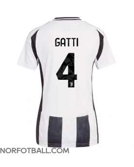 Billige Fotballdrakt Juventus Federico Gatti #4 Replika Hjemmedrakt Dame 2024-25 Kortermet